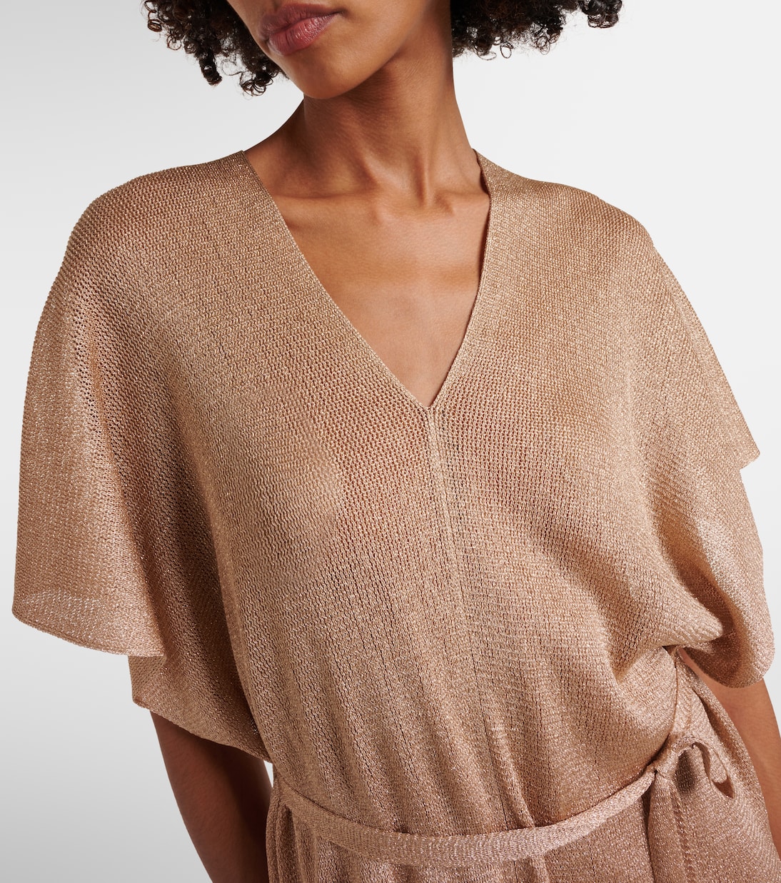 Midikleid Macao aus Lamé | Max Mara