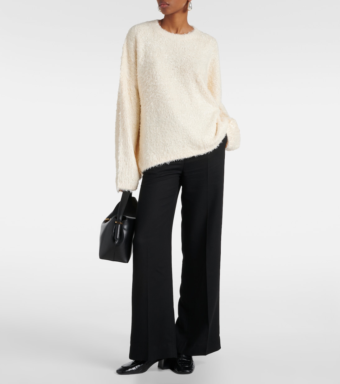 Oversize-Pullover aus Seide | Toteme