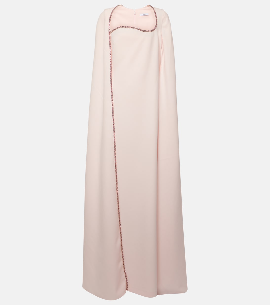 Verzierte Robe Mattia aus Crêpe | Safiyaa