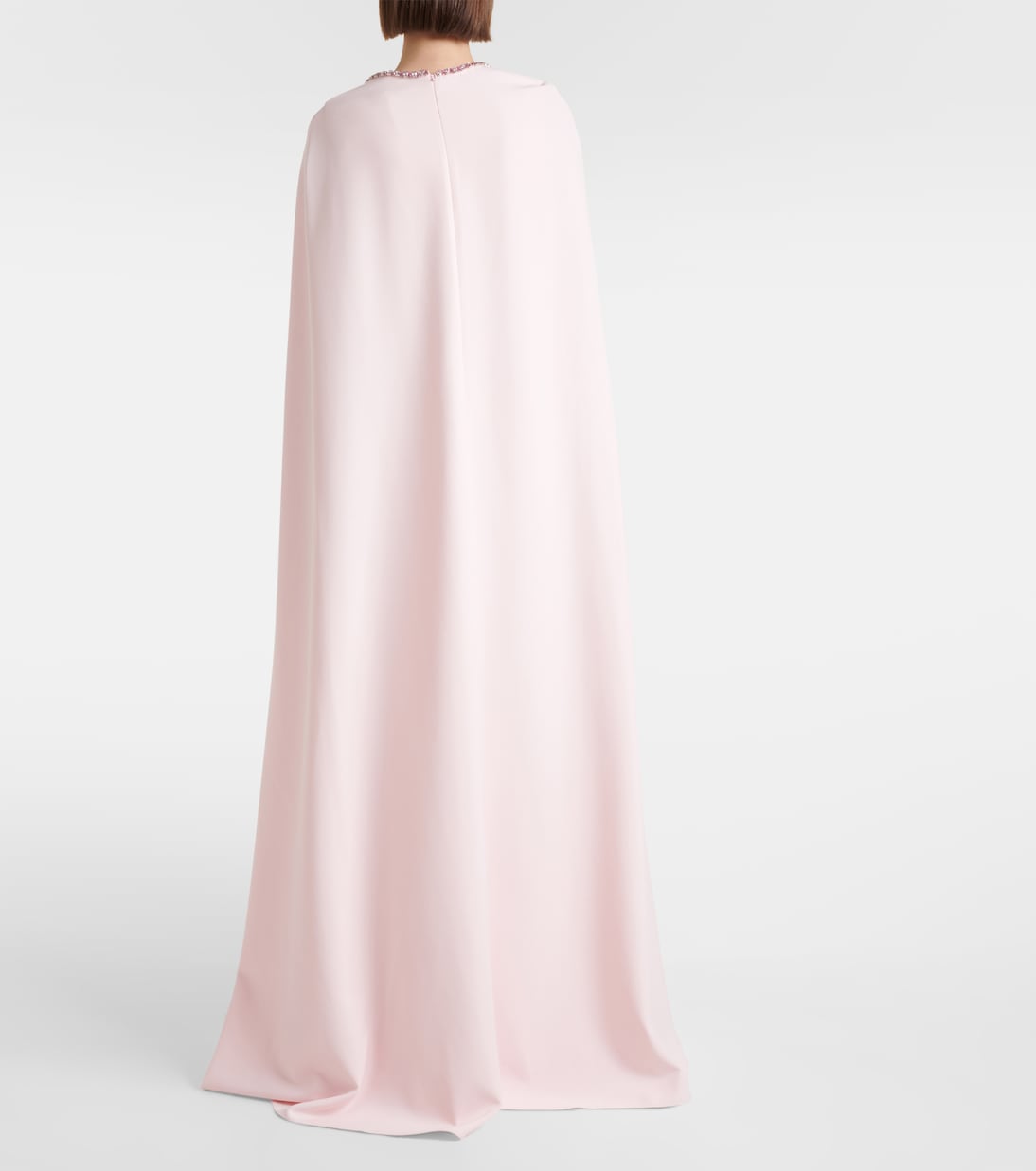 Verzierte Robe Mattia aus Crêpe | Safiyaa