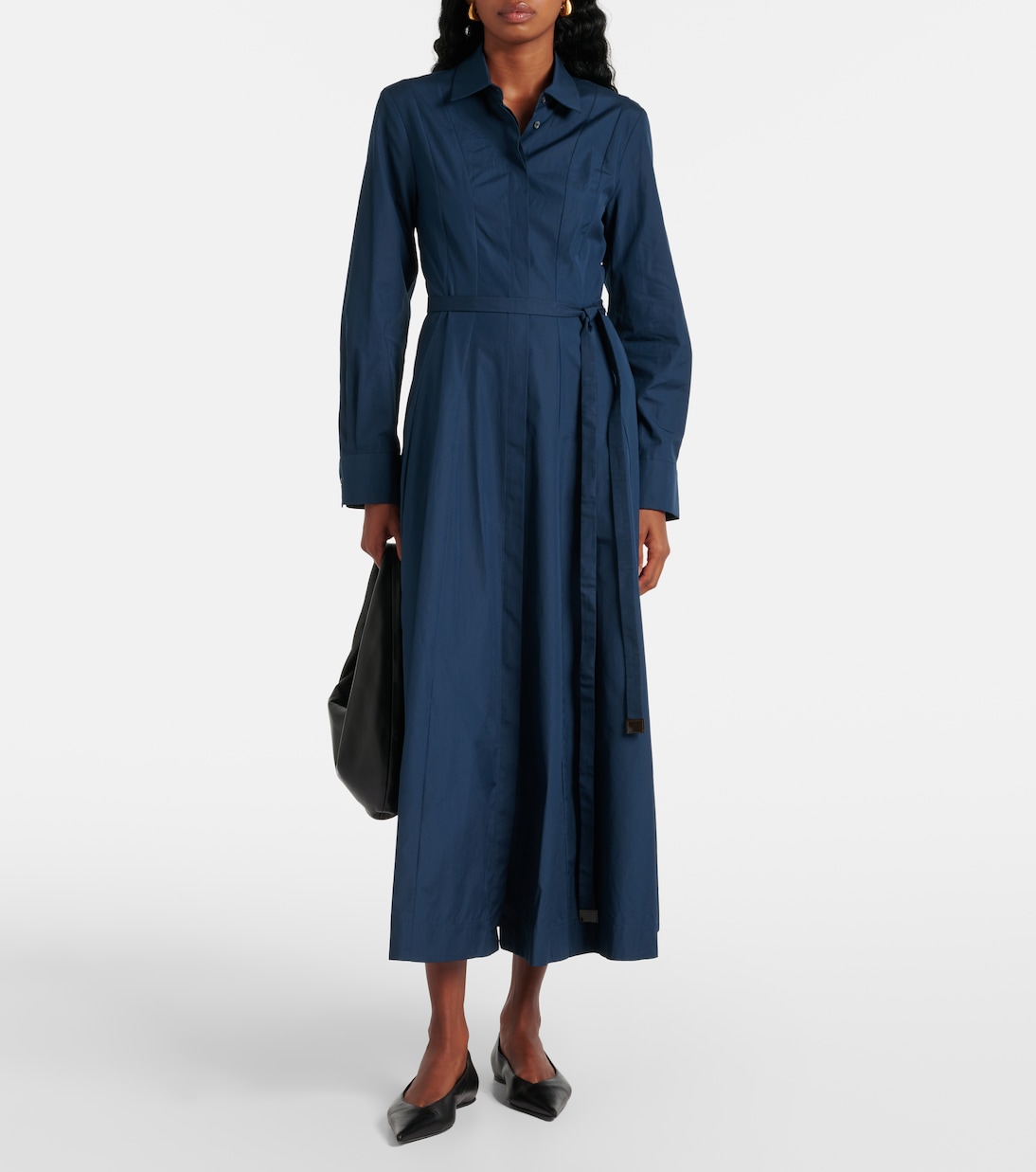 Abito midi Patty in cotone a pieghe | 'S Max Mara
