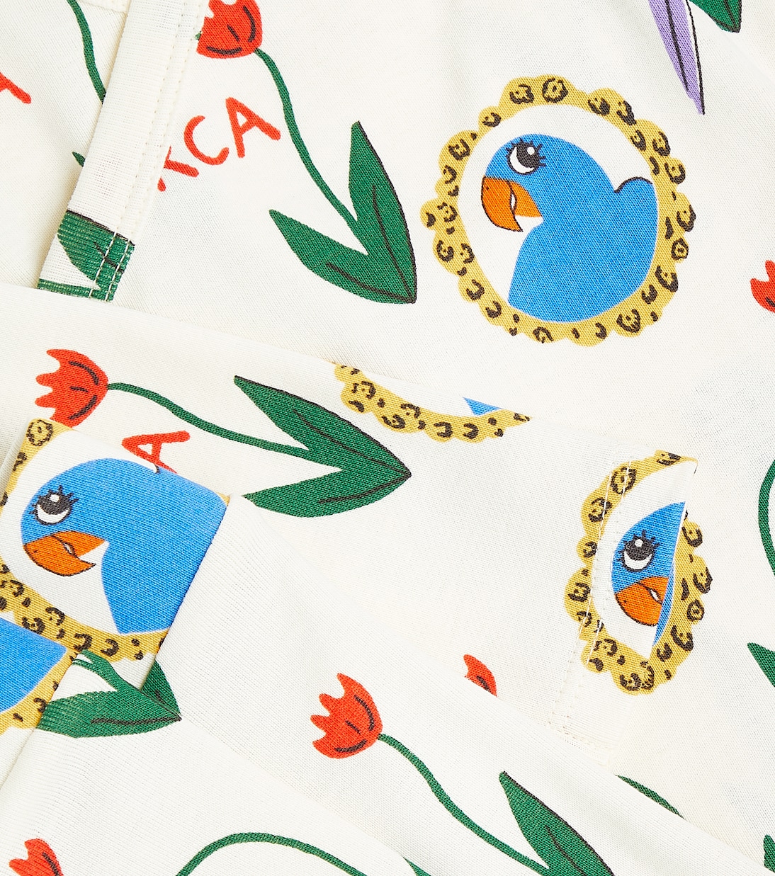 Bébé – Set body et pantalon Parrots en coton | Mini Rodini