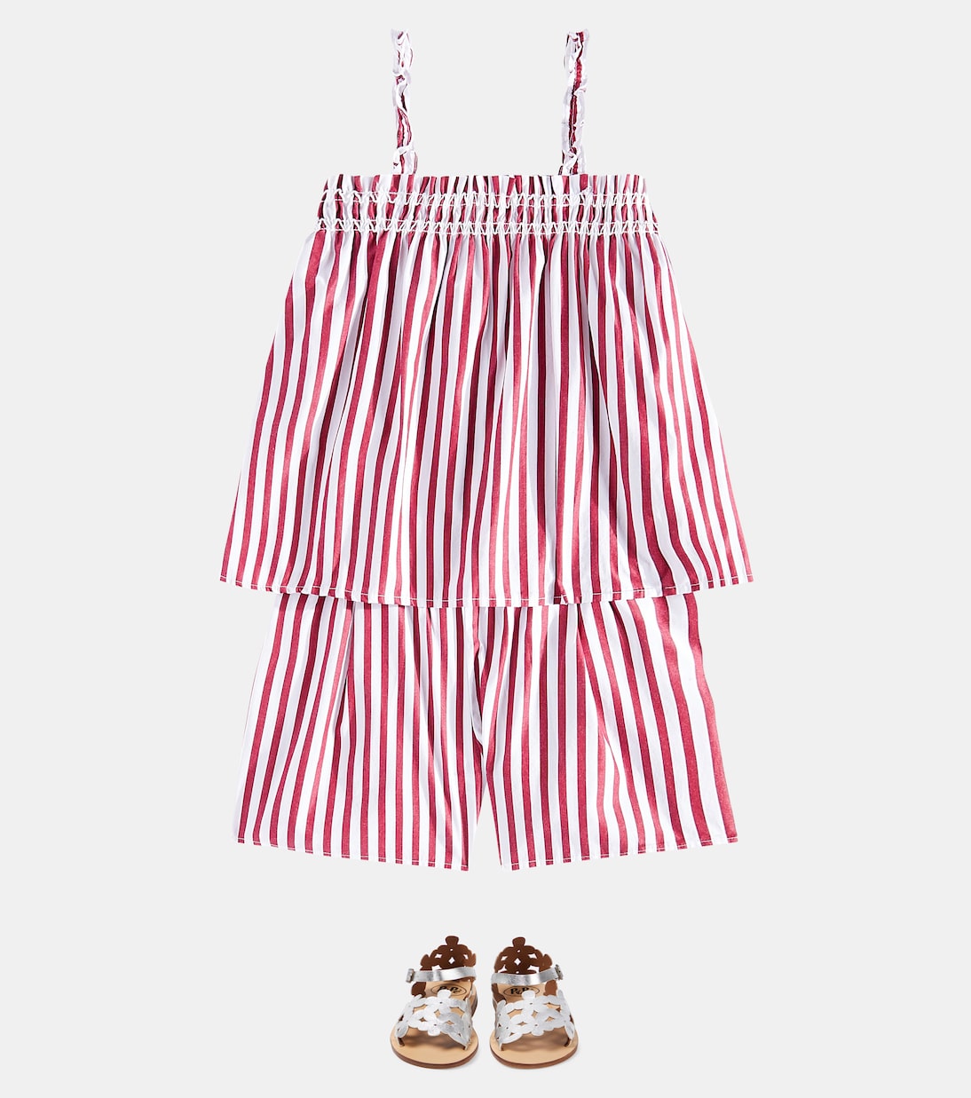 Set de top y shorts de algodón a rayas | Polo Ralph Lauren Kids