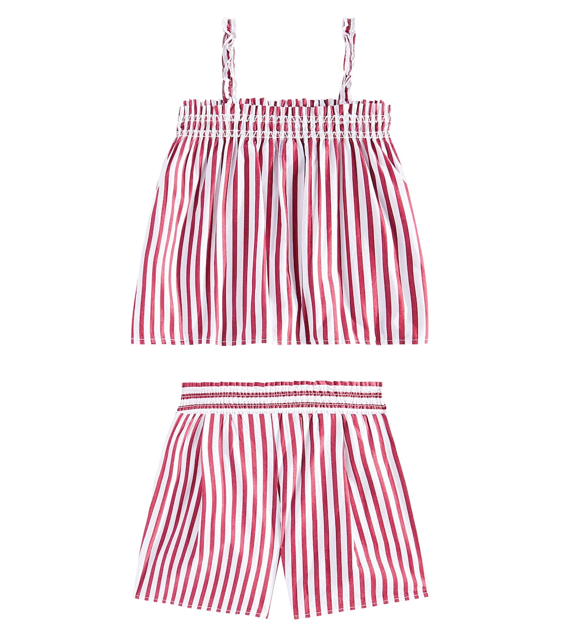 Set de top y shorts de algodón a rayas | Polo Ralph Lauren Kids
