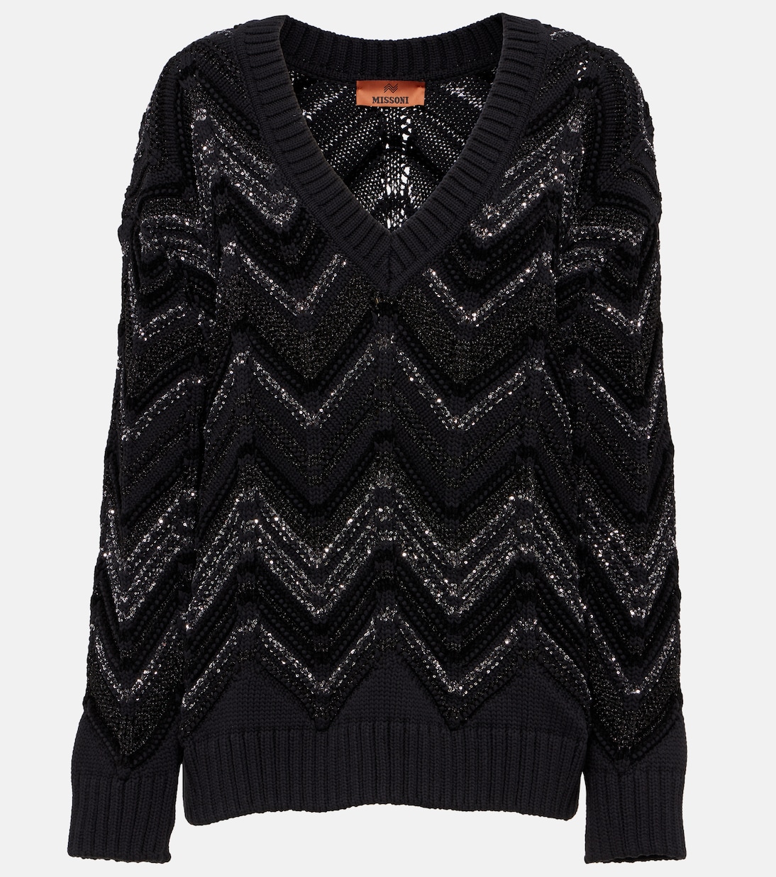 Suéter Oversized con Lentejuelas y Diseño Zig Zag de Missoni para Jóvenes