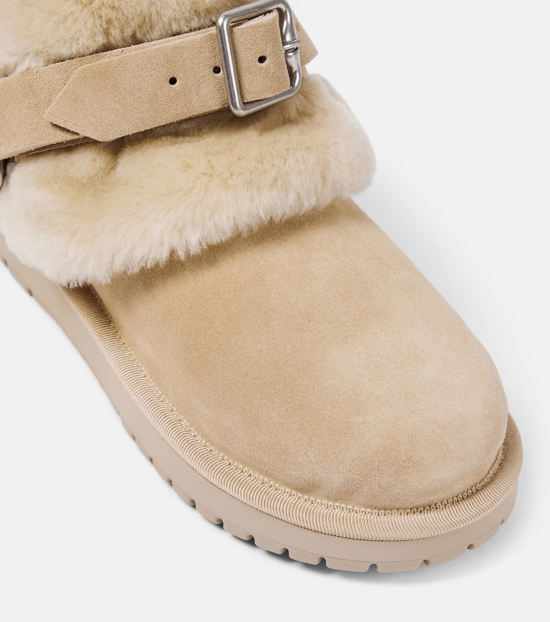 Bottines en daim et shearling | Burberry