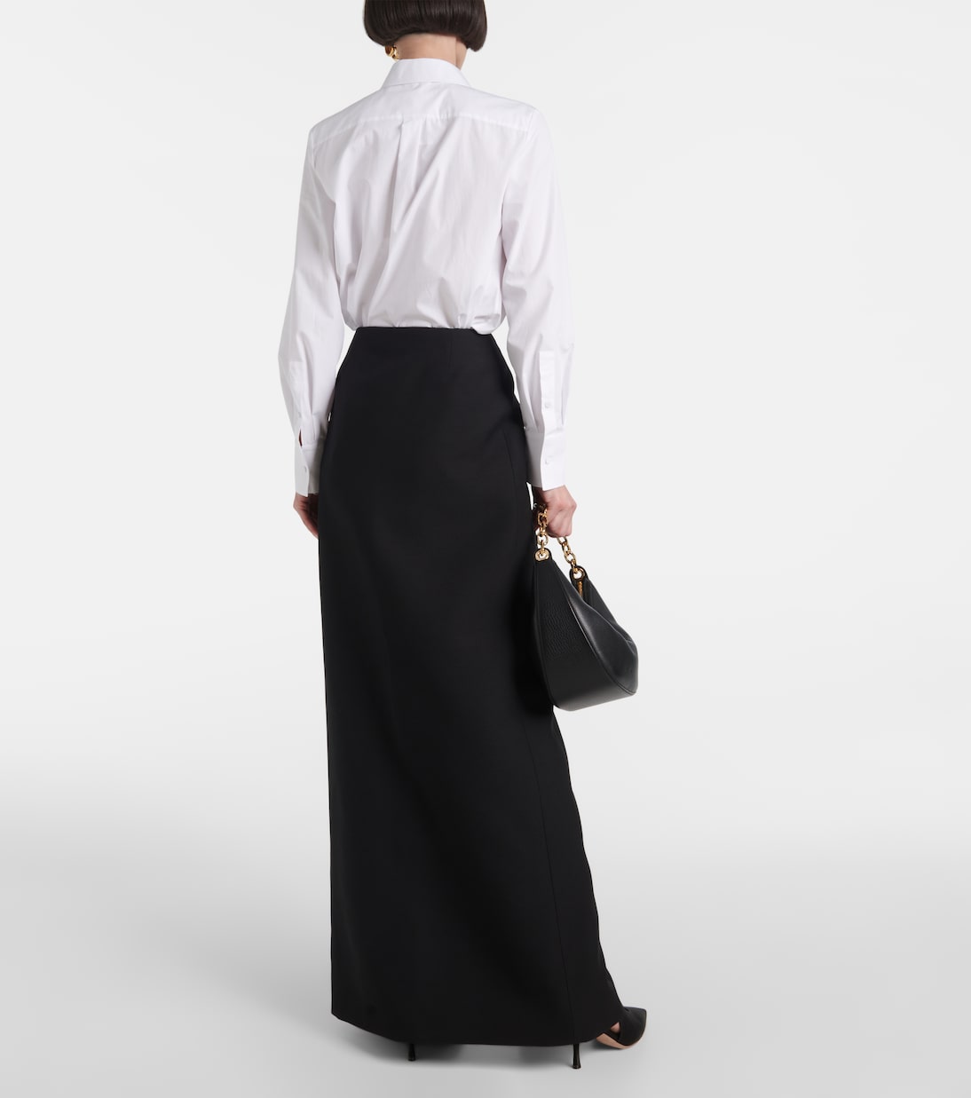 Falda larga de Crepe Couture | Valentino
