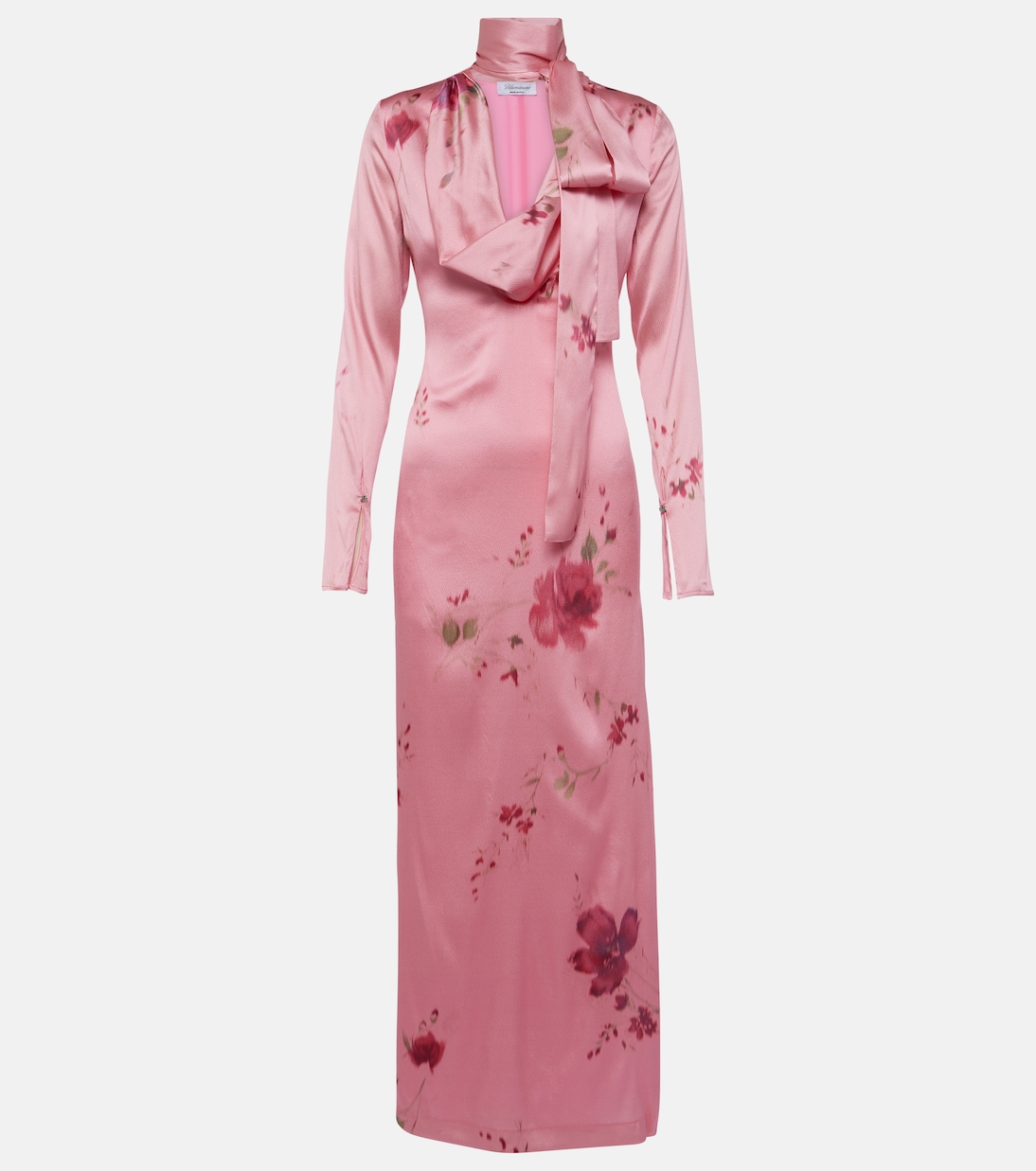 Bedrucktes Maxikleid aus Satin | Blumarine
