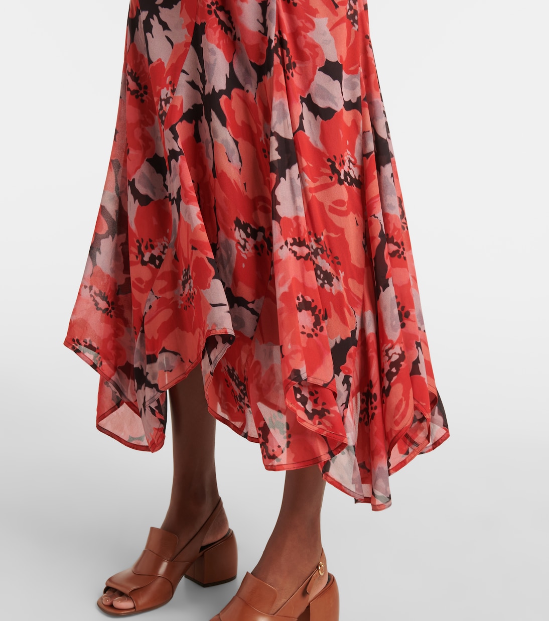 Bedrucktes Midikleid aus Georgette | Polo Ralph Lauren