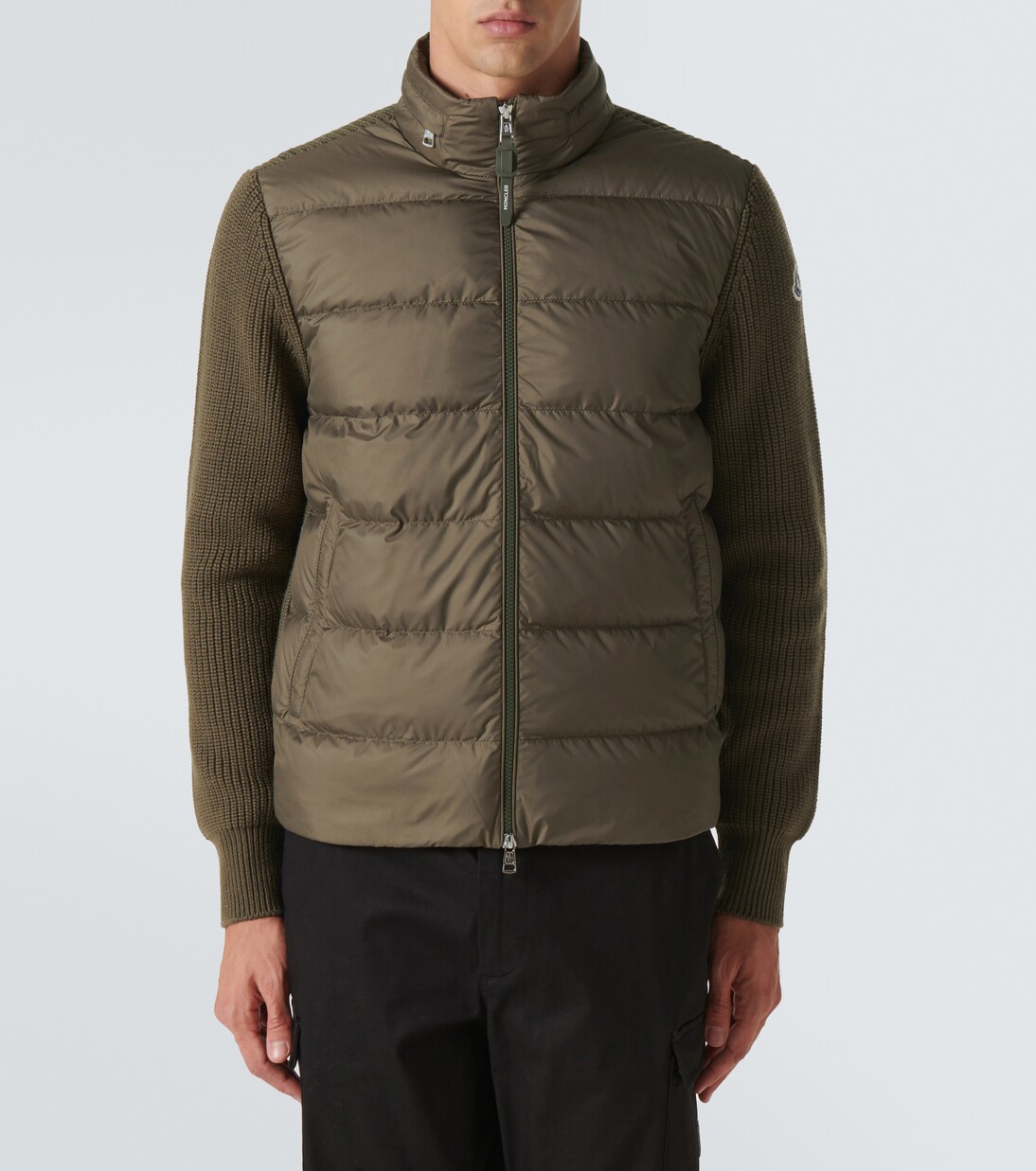 Down-paneled wool jacket | Moncler