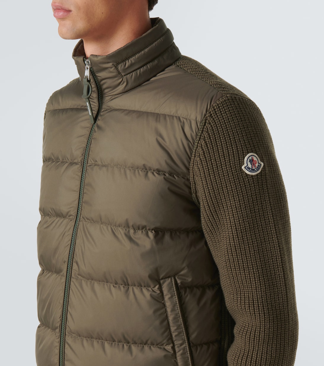 Down-paneled wool jacket | Moncler