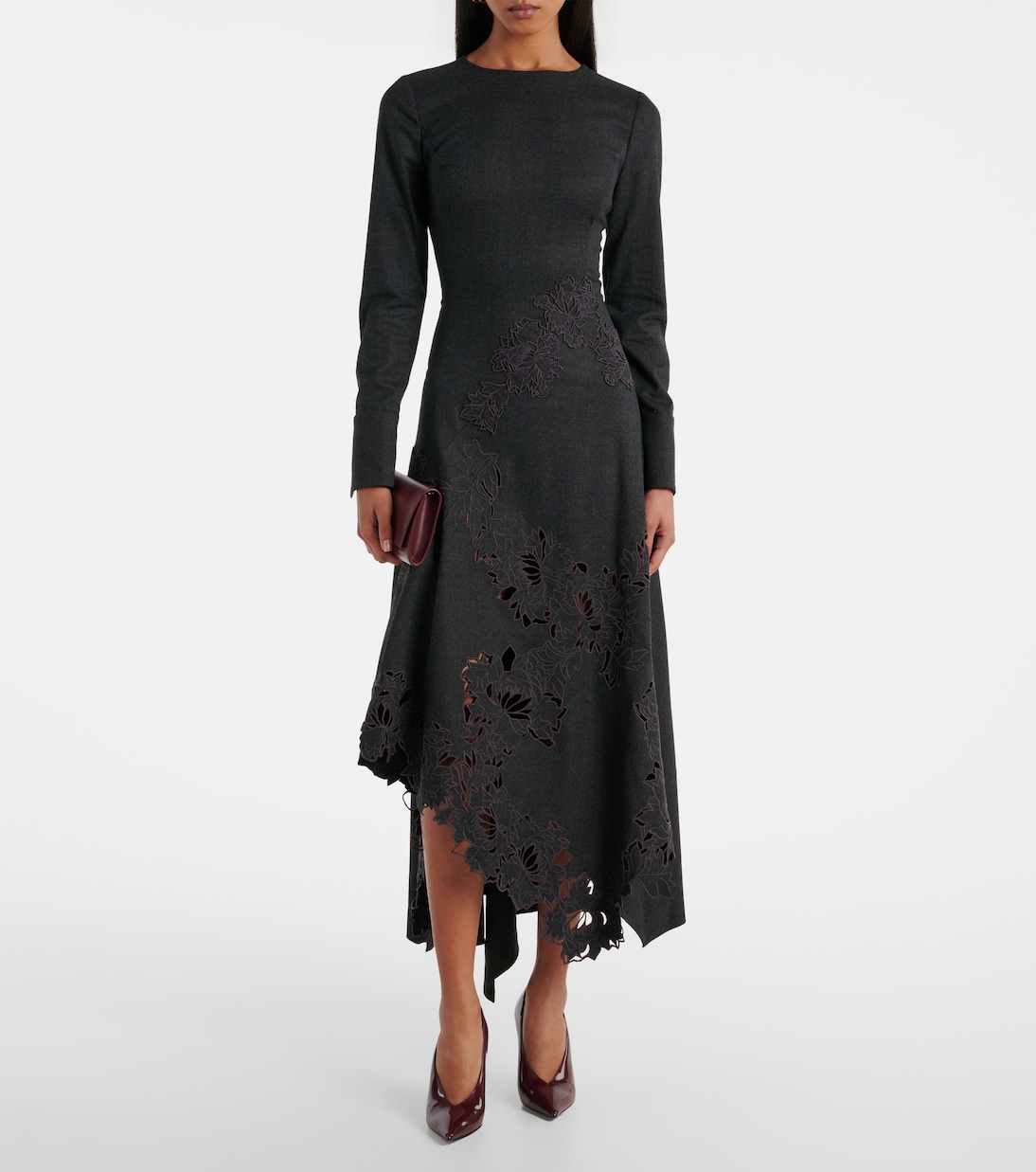 Midikleid Peony aus Wolle | Oscar de la Renta