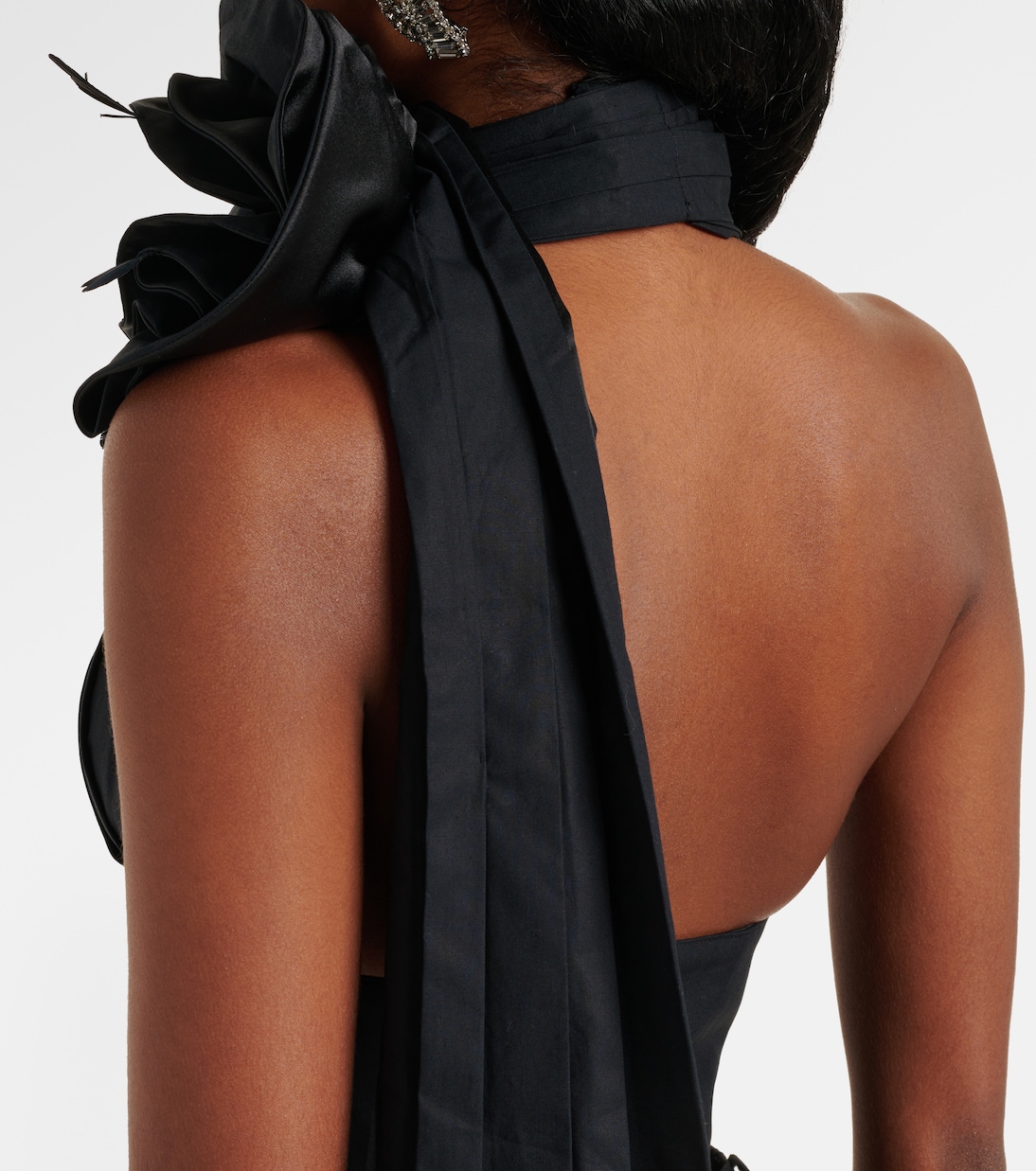 Top de popelín de algodón con aplique floral | Area