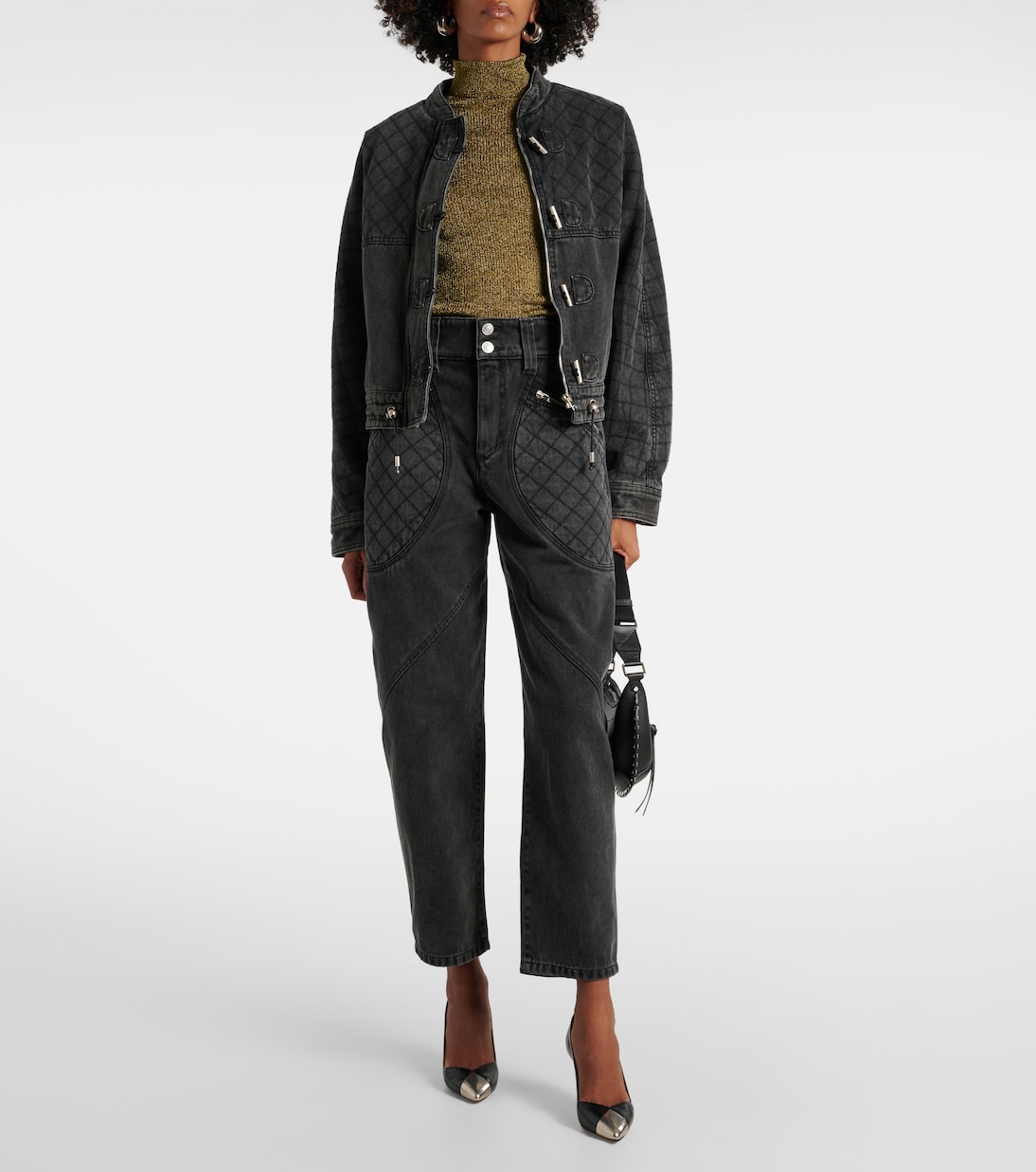 Lamé turtleneck sweater | Isabel Marant