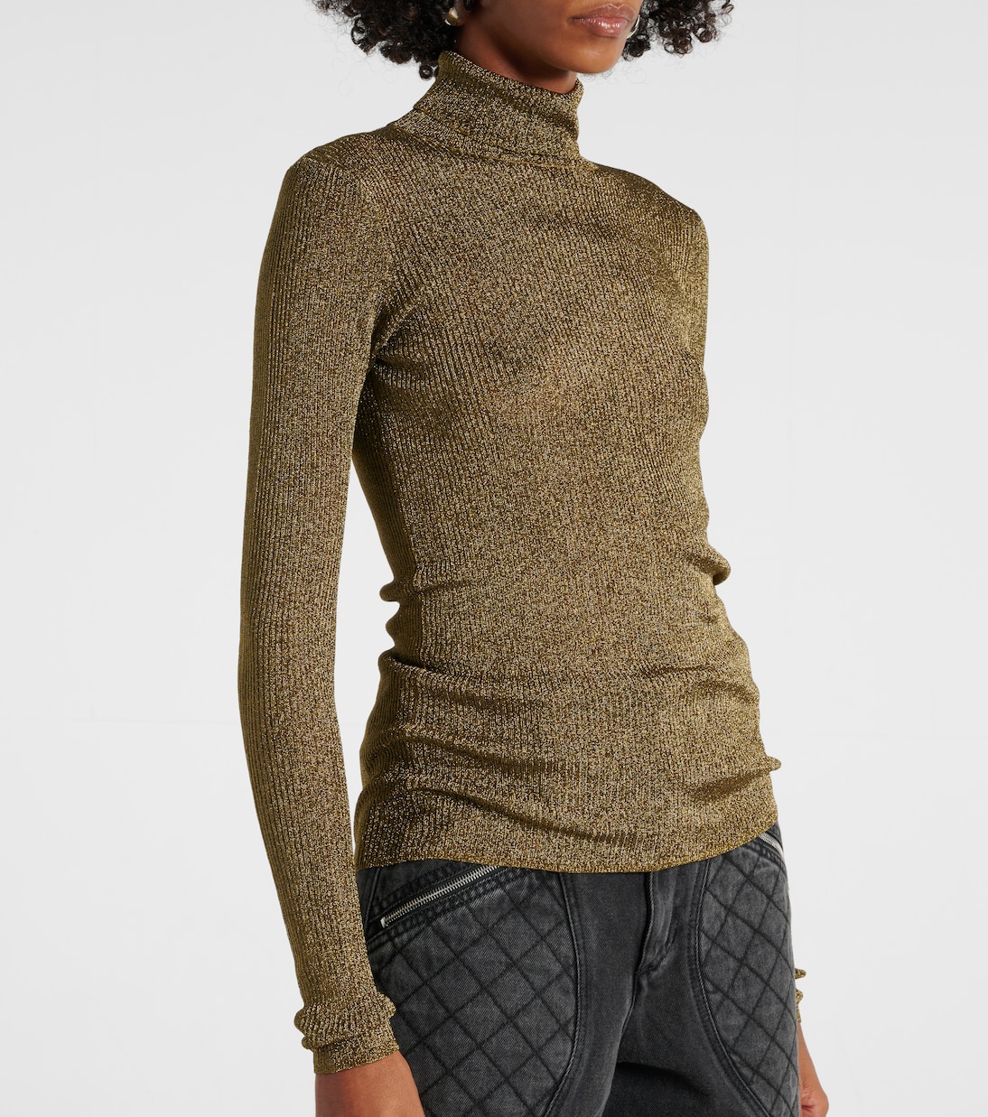 Lamé turtleneck sweater | Isabel Marant