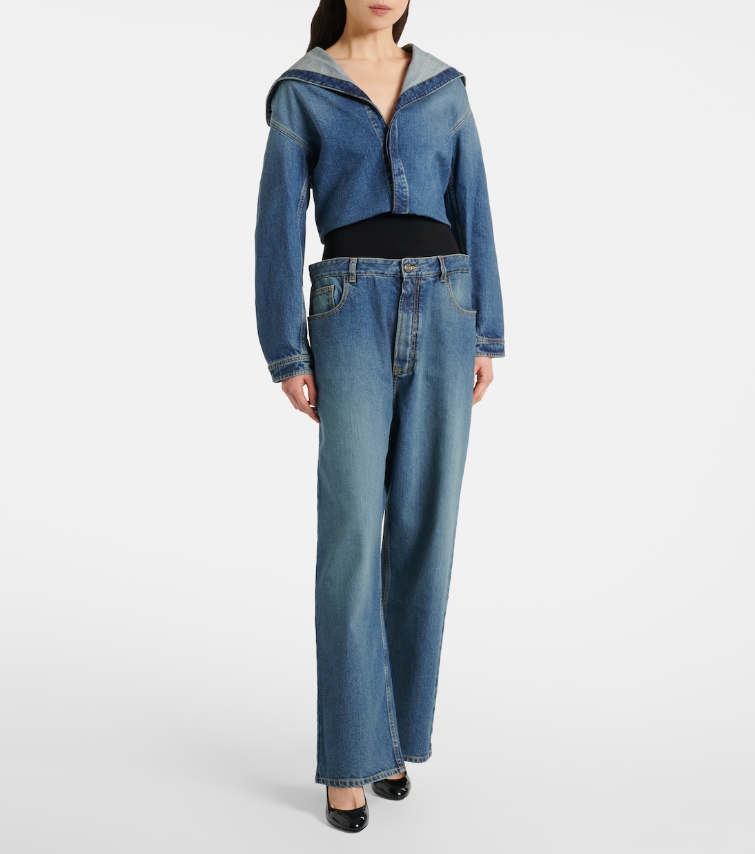 Camicia di jeans con cappuccio | Alaïa