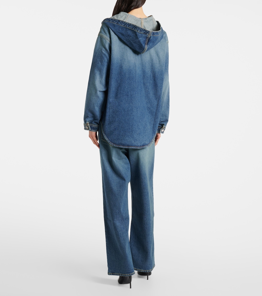 Camicia di jeans con cappuccio | Alaïa