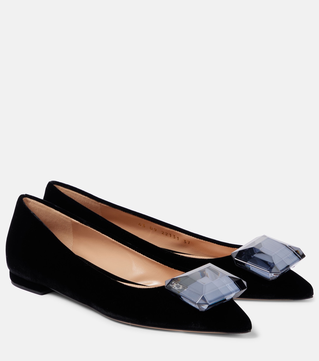 Ballerinas Jaipur aus Samt | Gianvito Rossi