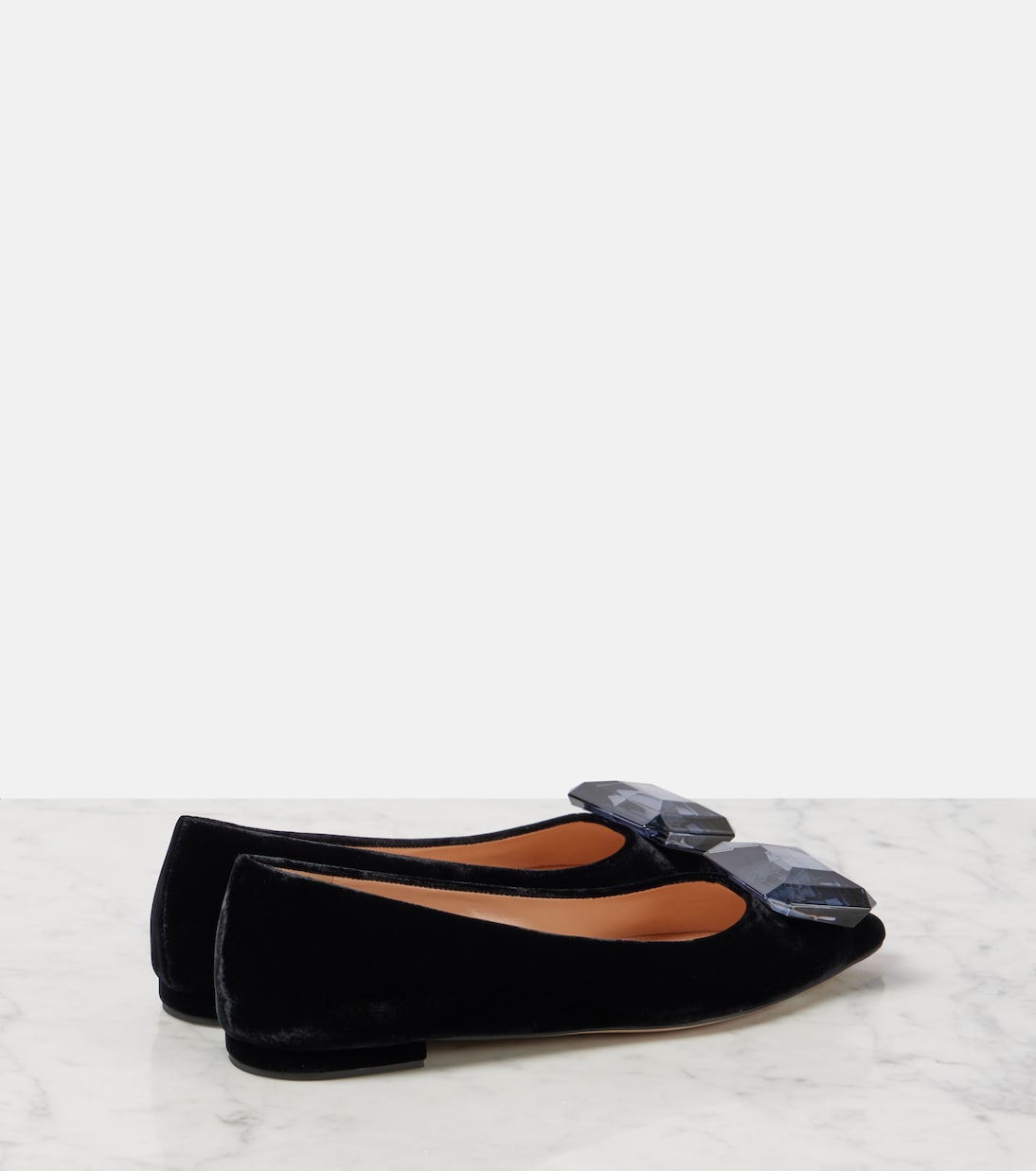 Ballerinas Jaipur aus Samt | Gianvito Rossi