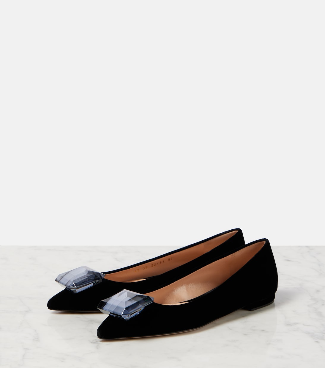 Ballerinas Jaipur aus Samt | Gianvito Rossi