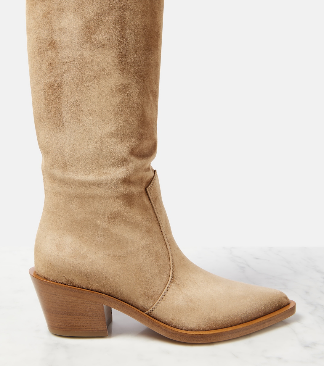 45 suede knee-high boots | Gianvito Rossi