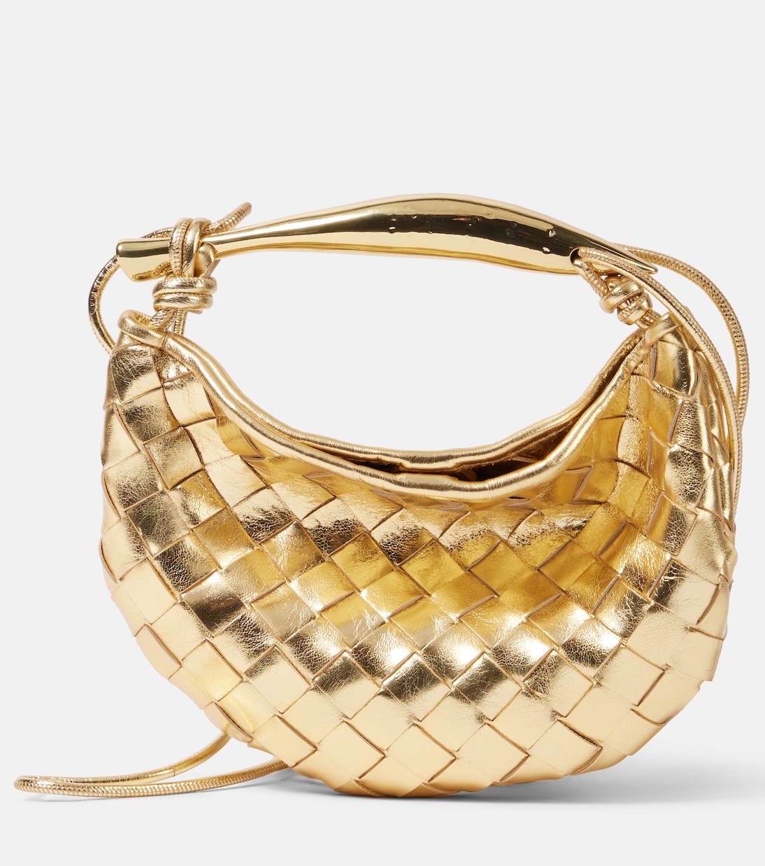 Sac Baby Sardine Mini en cuir métallisé | Bottega Veneta