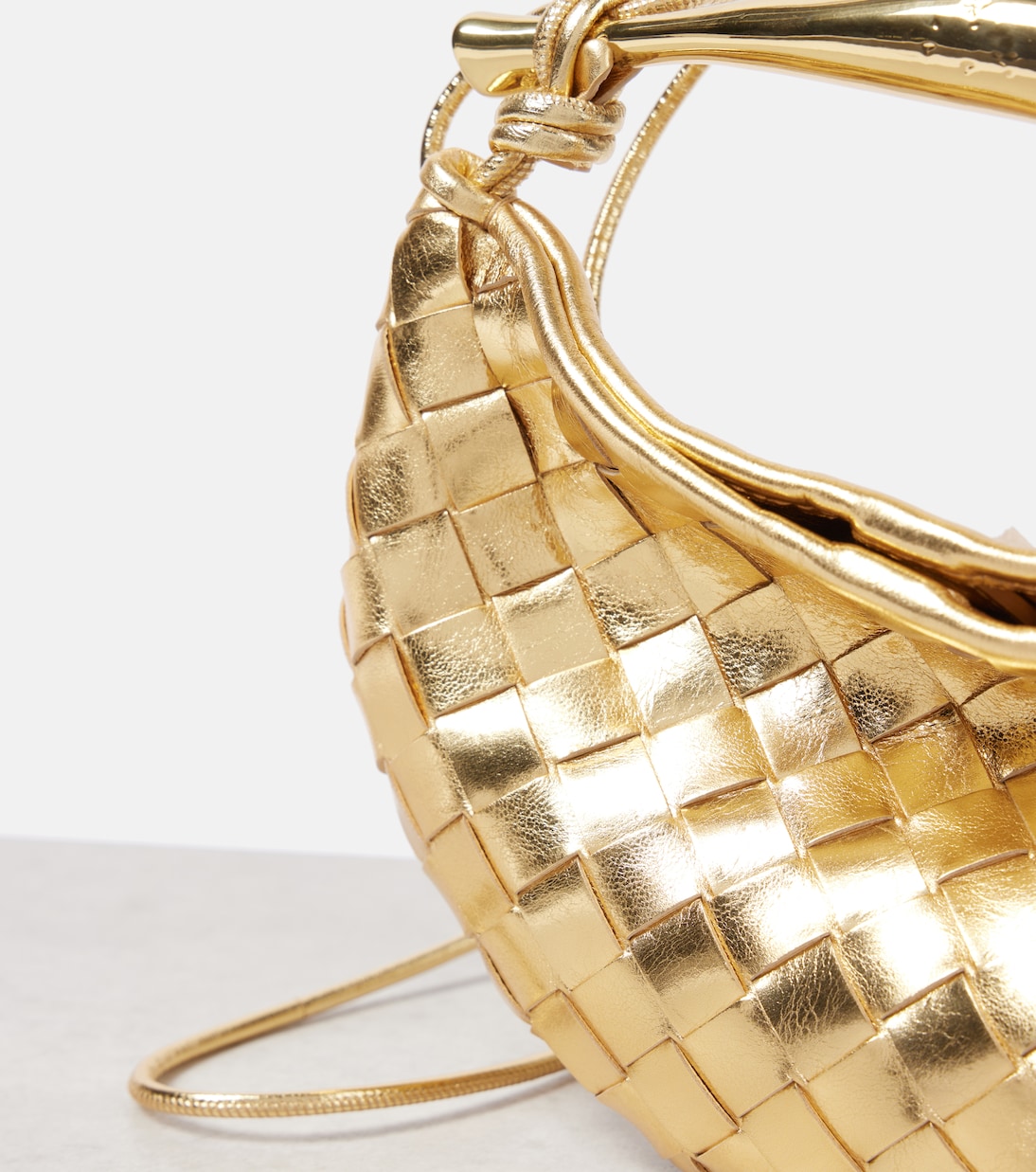 Sac Baby Sardine Mini en cuir métallisé | Bottega Veneta