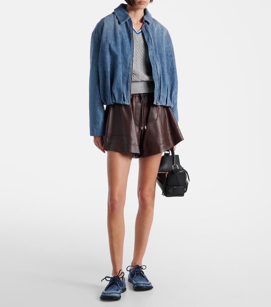 Scarpe da barca in denim LOEWE Campo per giovani stili urbani