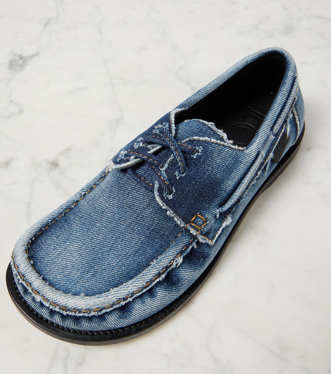 Scarpe da barca in denim LOEWE Campo per giovani stili urbani