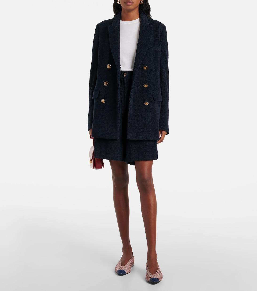 Eleganti ballerine in tweed Rebecca by Loro Piana per giovani alla moda