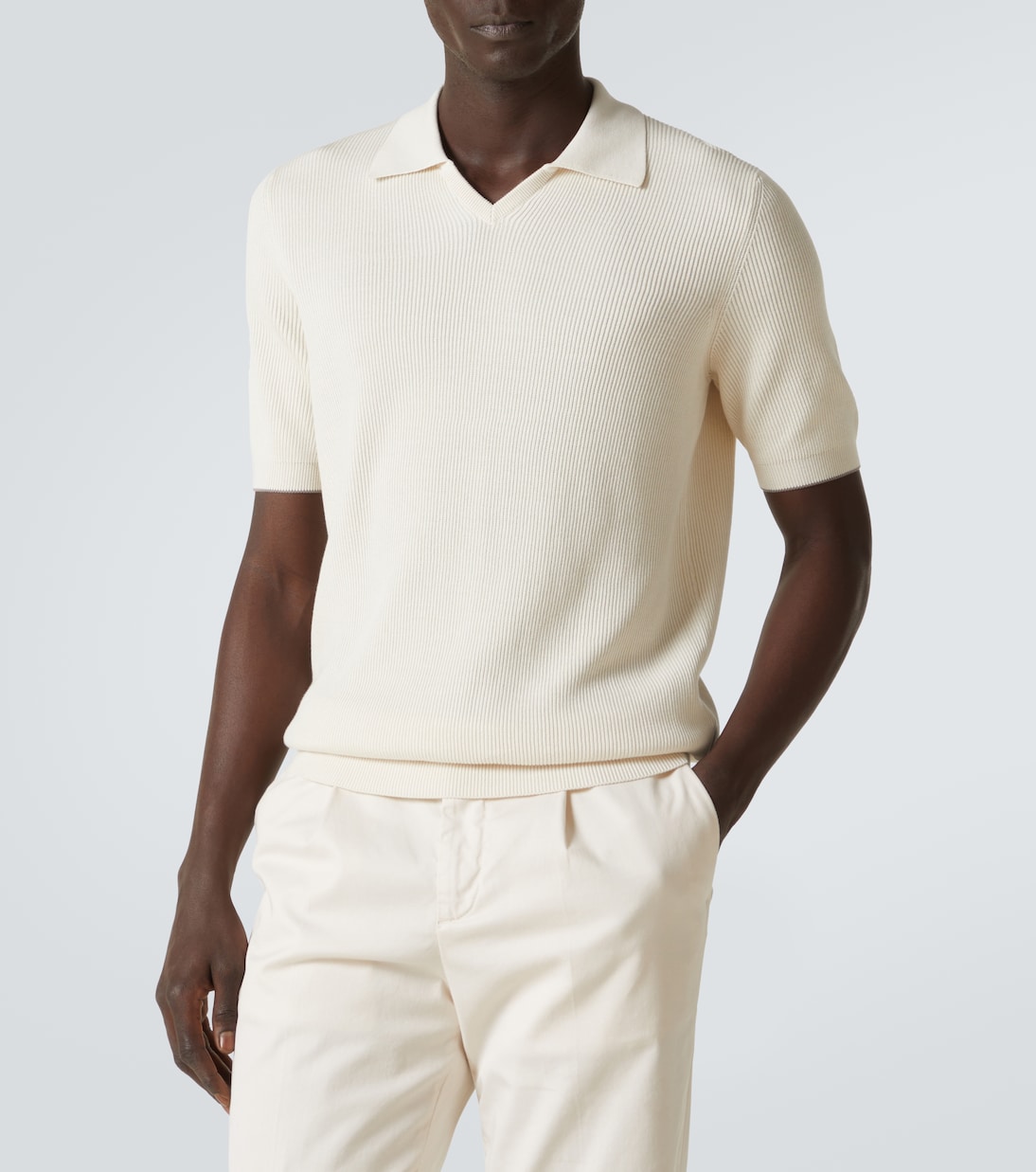 Polopullover aus Baumwolle | Brunello Cucinelli