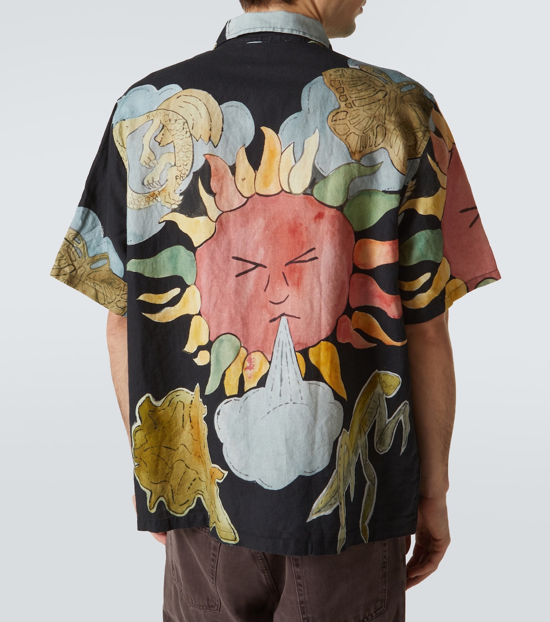 Box printed linen and cotton shirt | Our Legacy