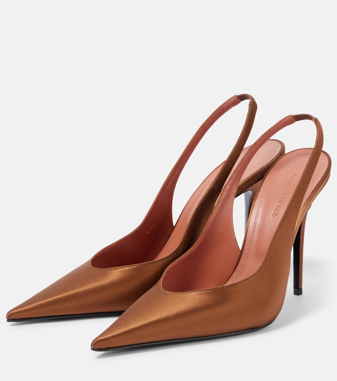 Escarpins Anok Sling 105 en satin | Amina Muaddi