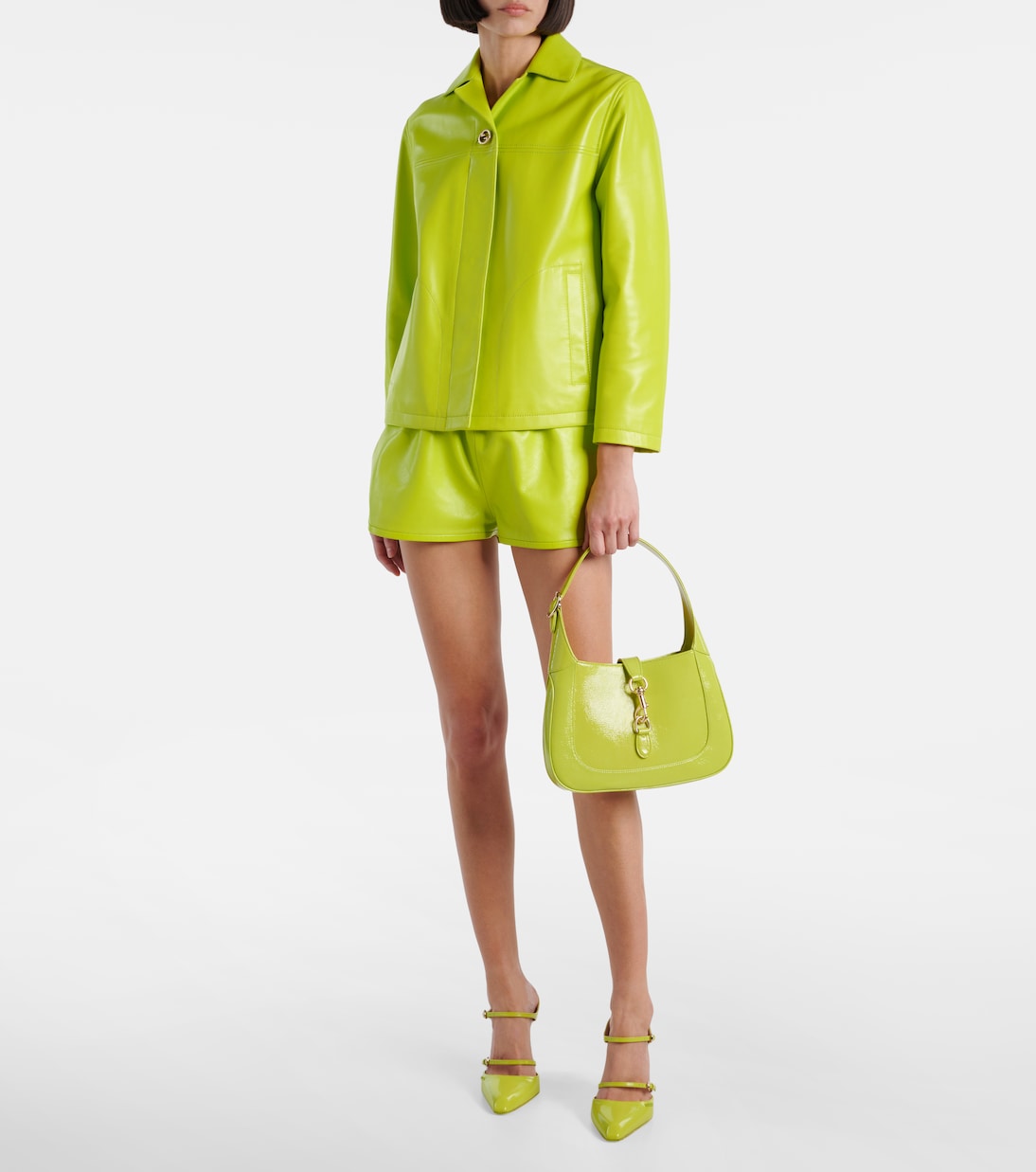 Mules in pelle con zeppa | Gucci