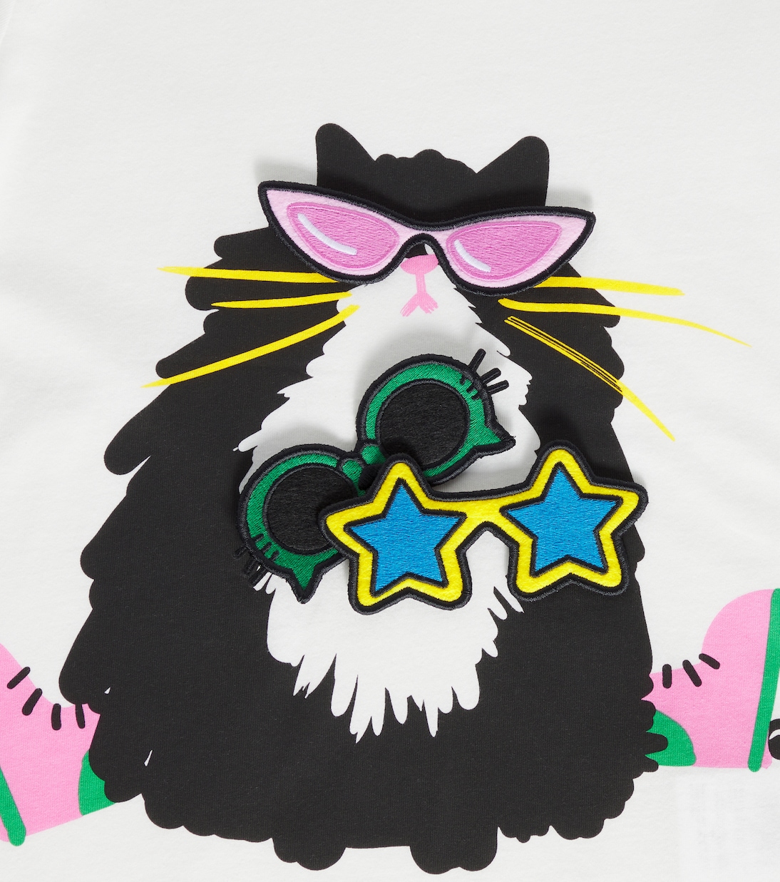 T-shirt in jersey di cotone con stampa | Stella McCartney Kids