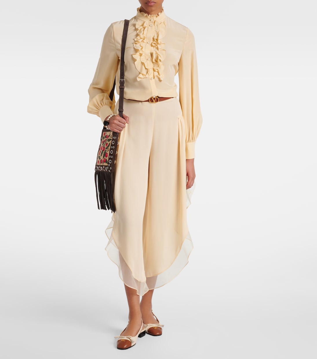 Blusa in seta crêpe de chine | Valentino