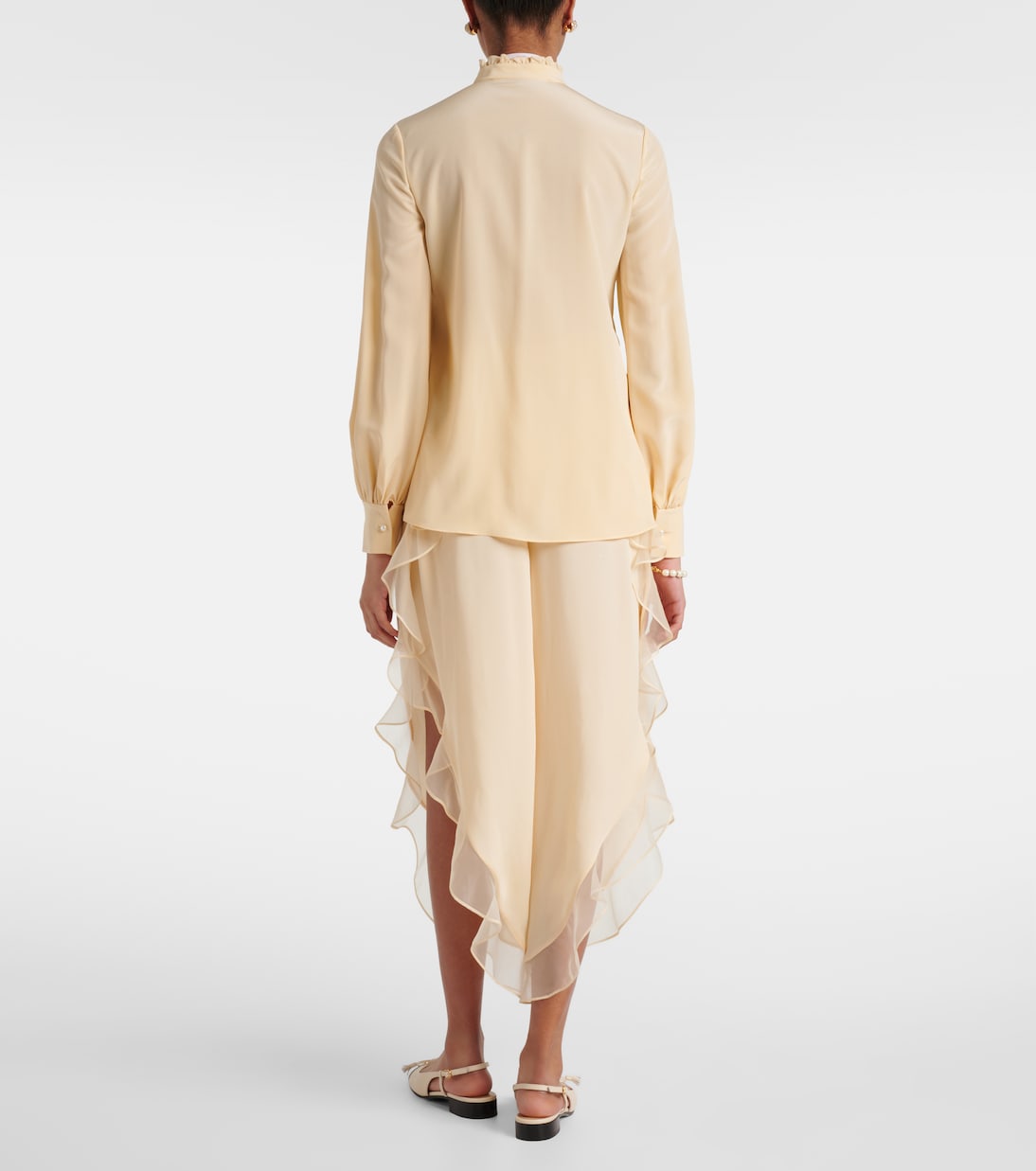 Blusa in seta crêpe de chine | Valentino
