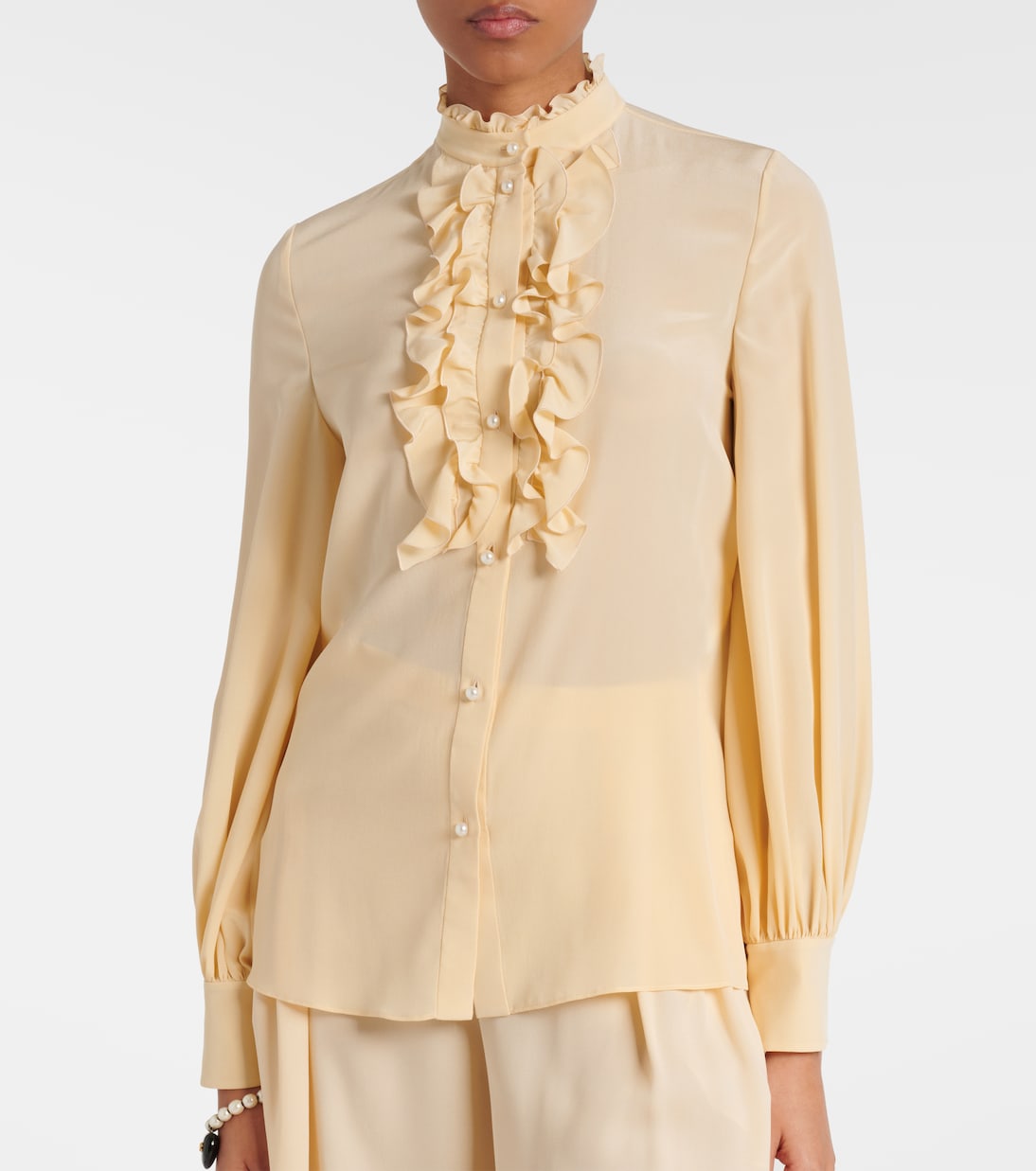 Blusa in seta crêpe de chine | Valentino