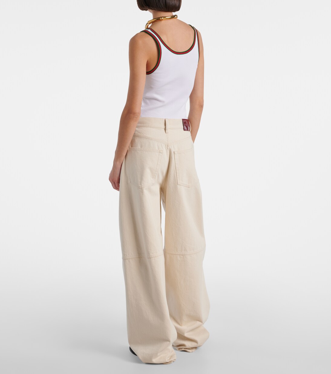 Jean barrel à taille basse | Gucci