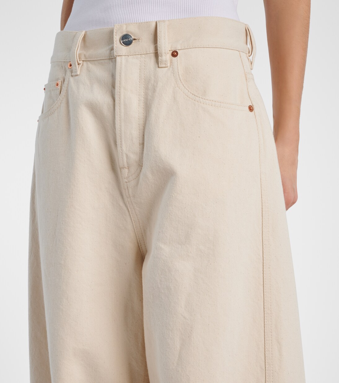 Jean barrel à taille basse | Gucci