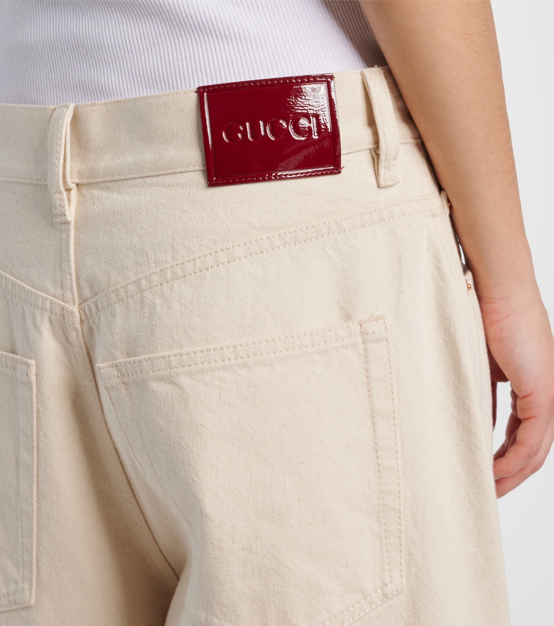 Jean barrel à taille basse | Gucci