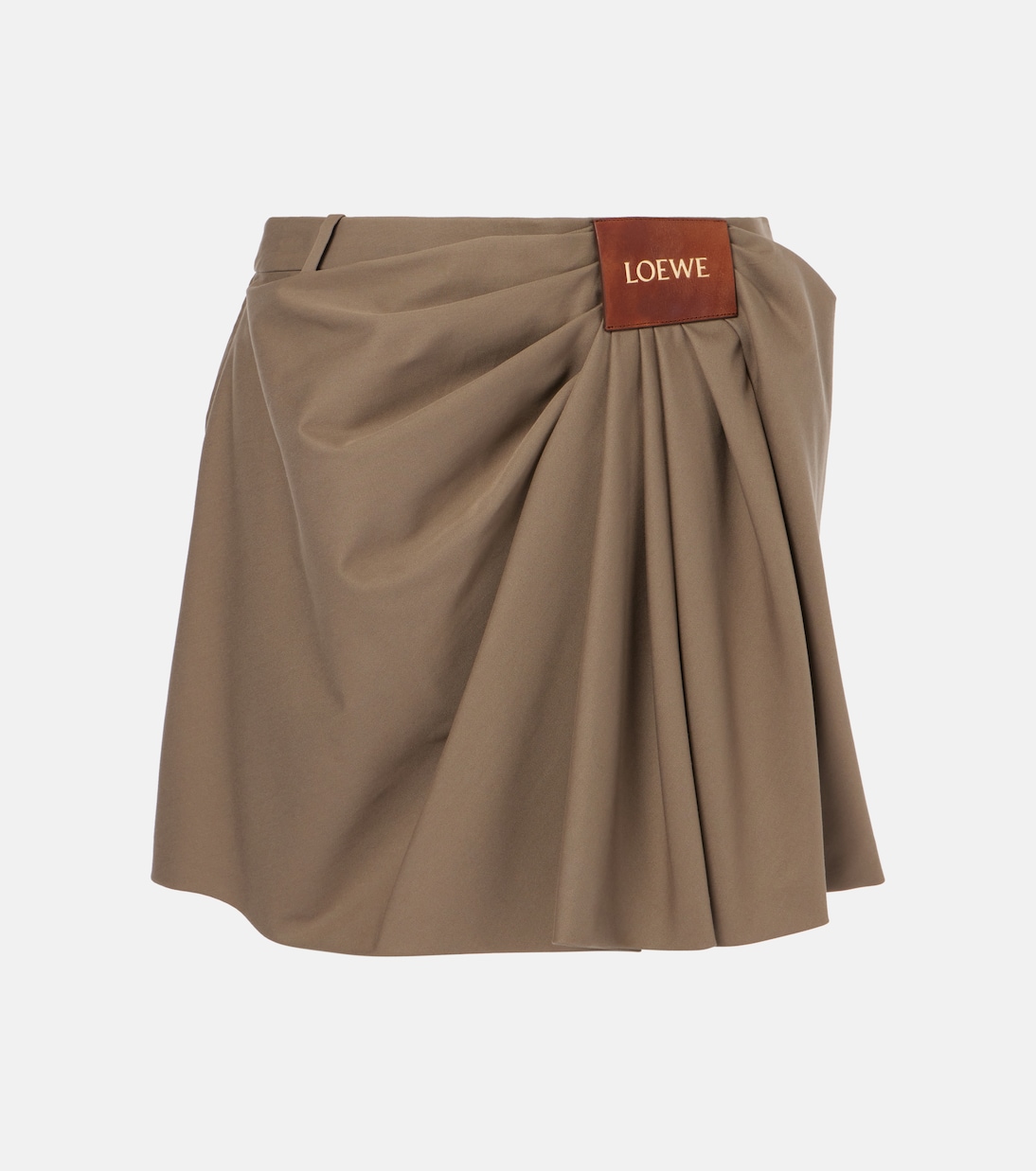 Mini-jupe en coton et soie | Loewe