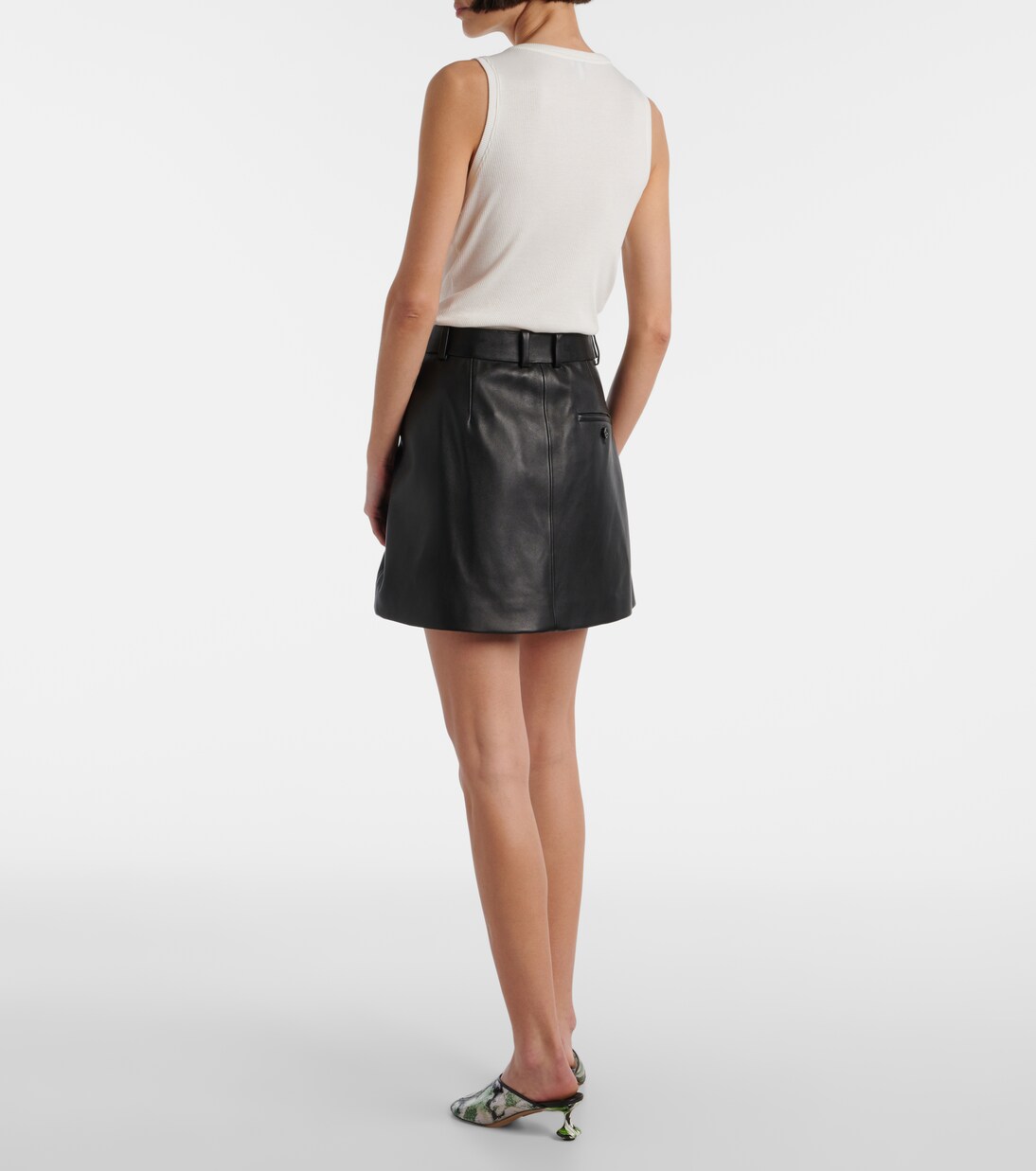 Mini-jupe en cuir | Loewe