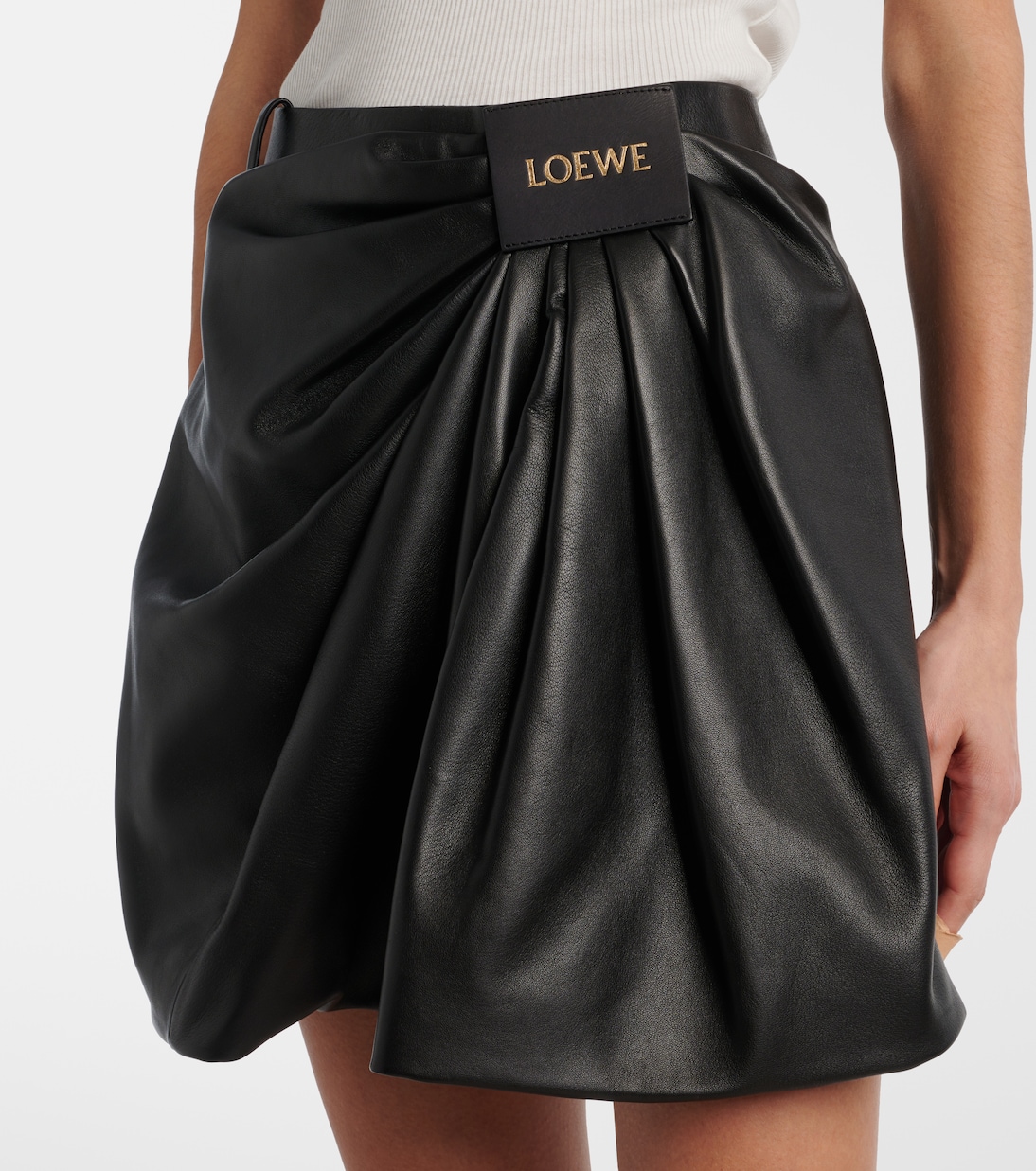 Mini-jupe en cuir | Loewe
