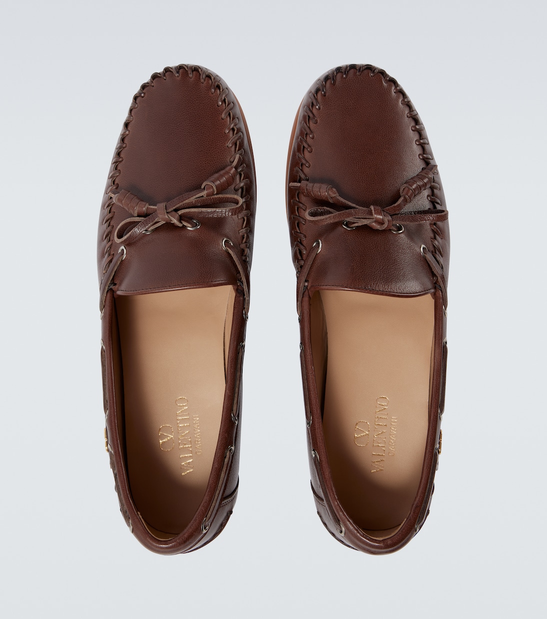 حذاء قارب من الجلد Palm Avenue | Valentino Garavani