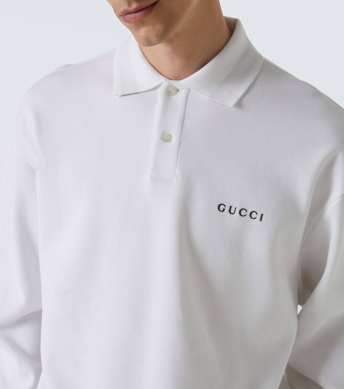 Polohemd aus einem Baumwollgemisch | Gucci