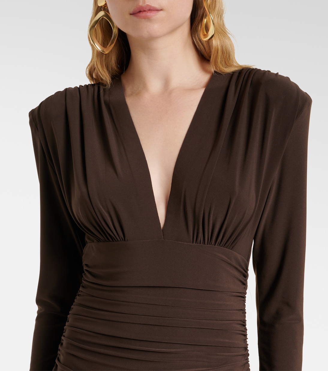 Mono de jersey fruncido | Norma Kamali