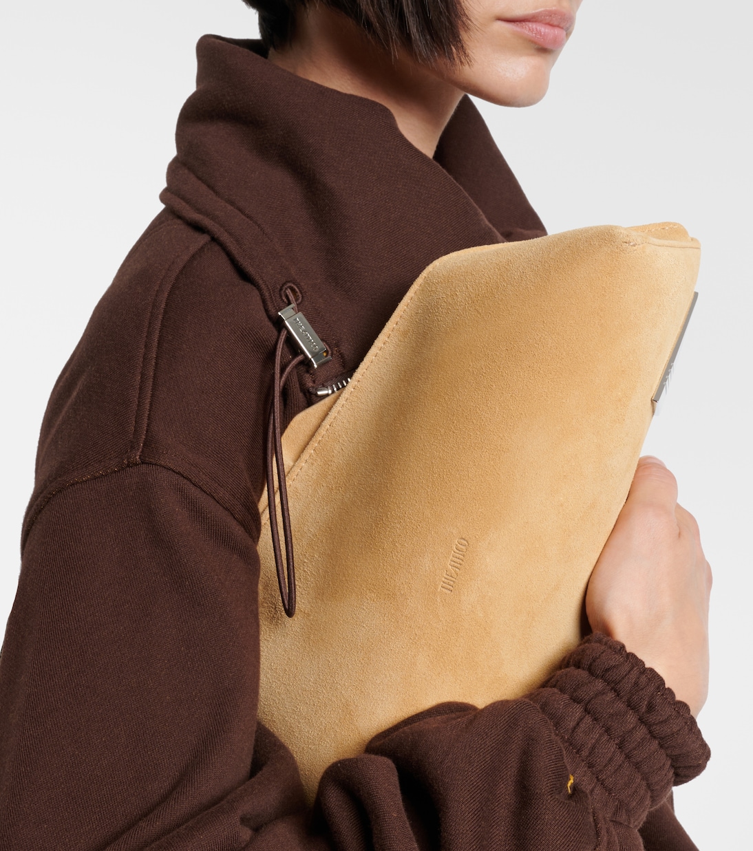 Clutch 8.30 PM in suede | The Attico