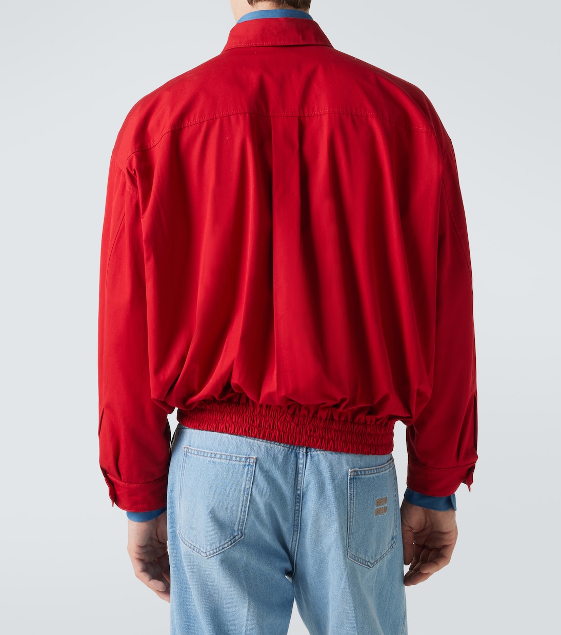 Cotton poplin blouson | Miu Miu