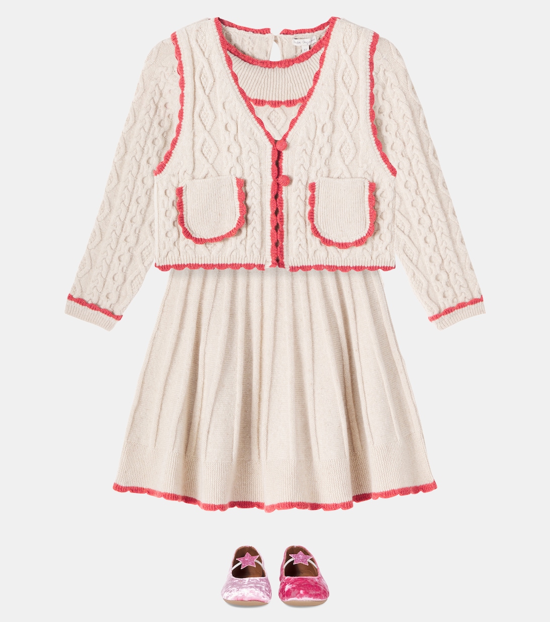 Sienna cable-knit wool-blend sweater | Bebe Organic
